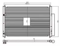 CTO280016 for air conditioning radiator (condenser) COROLLA D4D 07- (698 × 16)