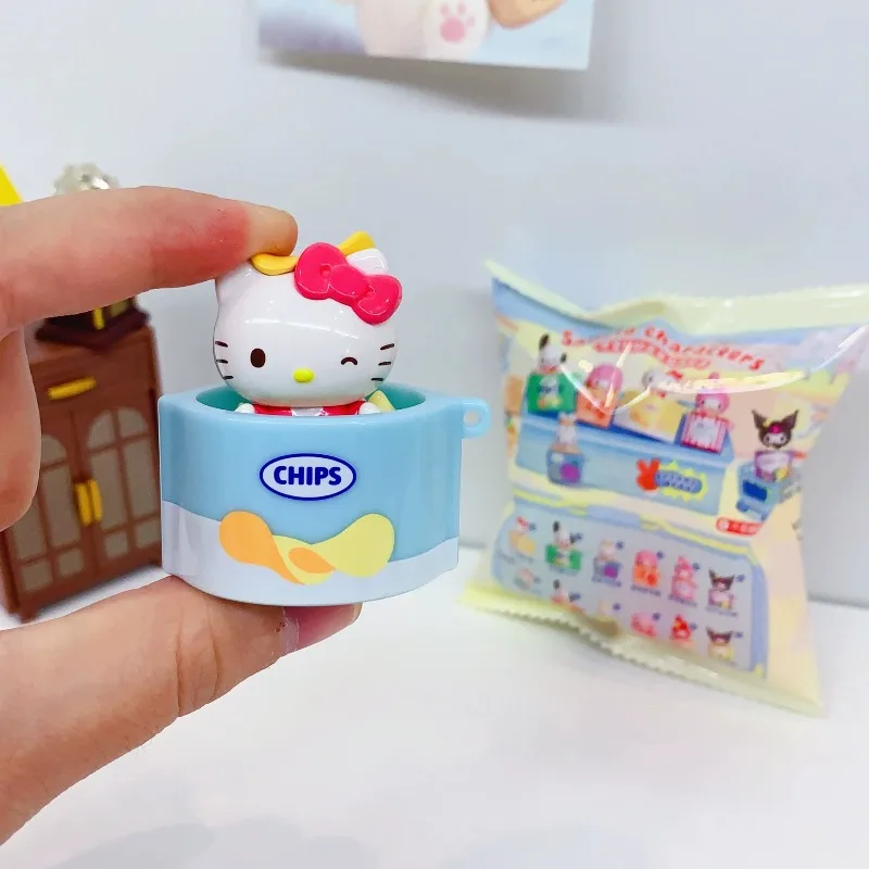 MOETCH Sanrio Characters Snack Box Mini Figure My Melody Kuromi Cinnamoroll  Pochacco Blind Box Collectible Cute Toy - view 4