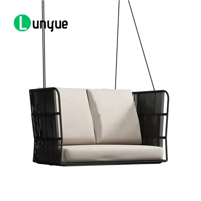 Outdoor Garden Swing Sofa Hanging Chair for Patio Terrace Backyard Durable Comfortable Relaxing Furniture Decor