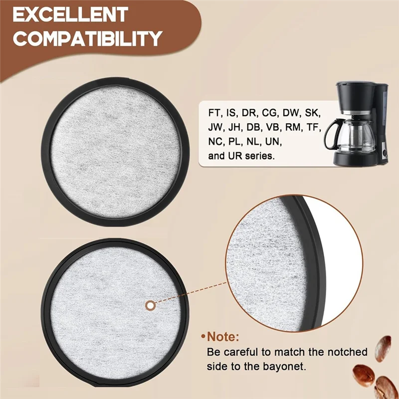B59B-24PCS Replacement Coffee Maker Filtration Set Filter Disk With Frame Compatible With Mr. Coffee Makers And Brewer