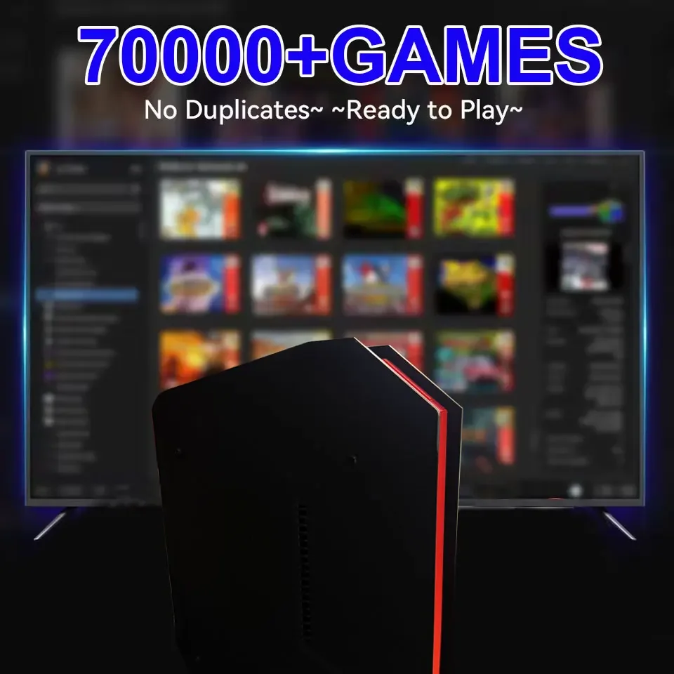 وحدة تحكم ألعاب ريترو X4 8G RAM 2T محملة 70000+ ألعاب لجهاز Wii PS2 DC PSP GAMECUBE التوصيل والتشغيل على التلفزيون Windows 11 هدية للأطفال