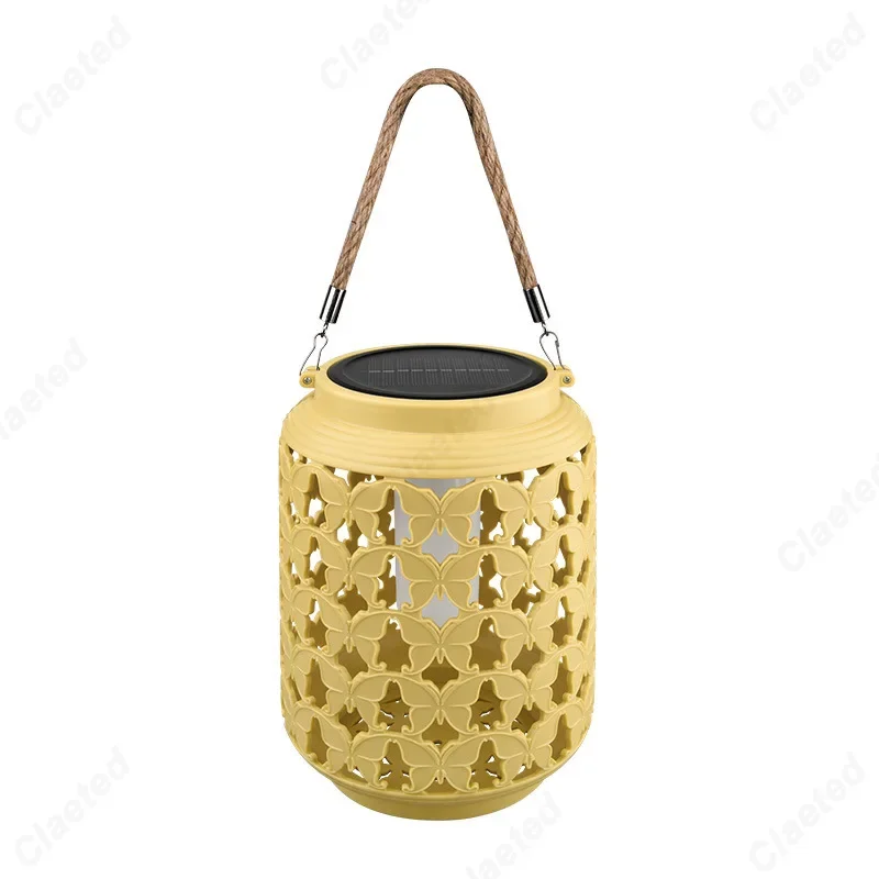 New LED Solar Lantern Outdoor Waterproof Courtyard Garden Balcony Decorative Atmosphere Lighting Fixtures