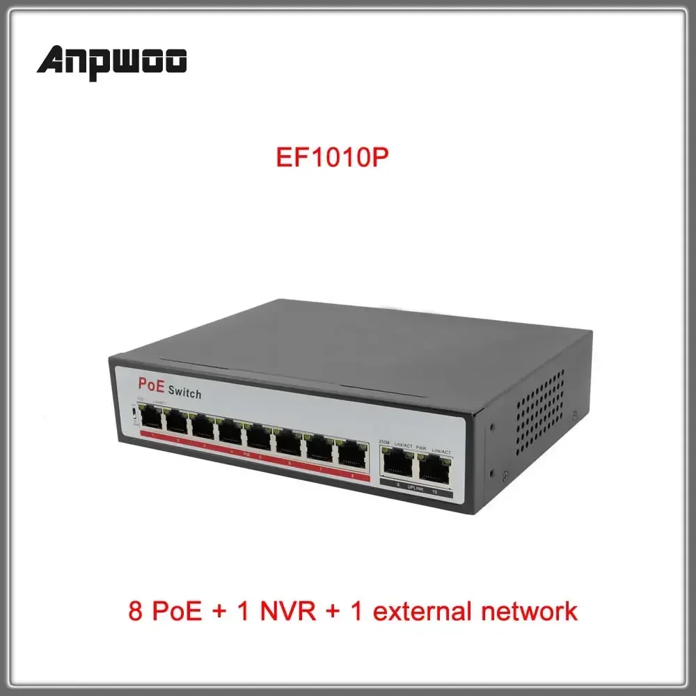 Unmanaged 6-Port-Voll-Gigabit-Switch mit VLAN-Isolationsfunktion, 2+6-Port-Gigabit-Splitter