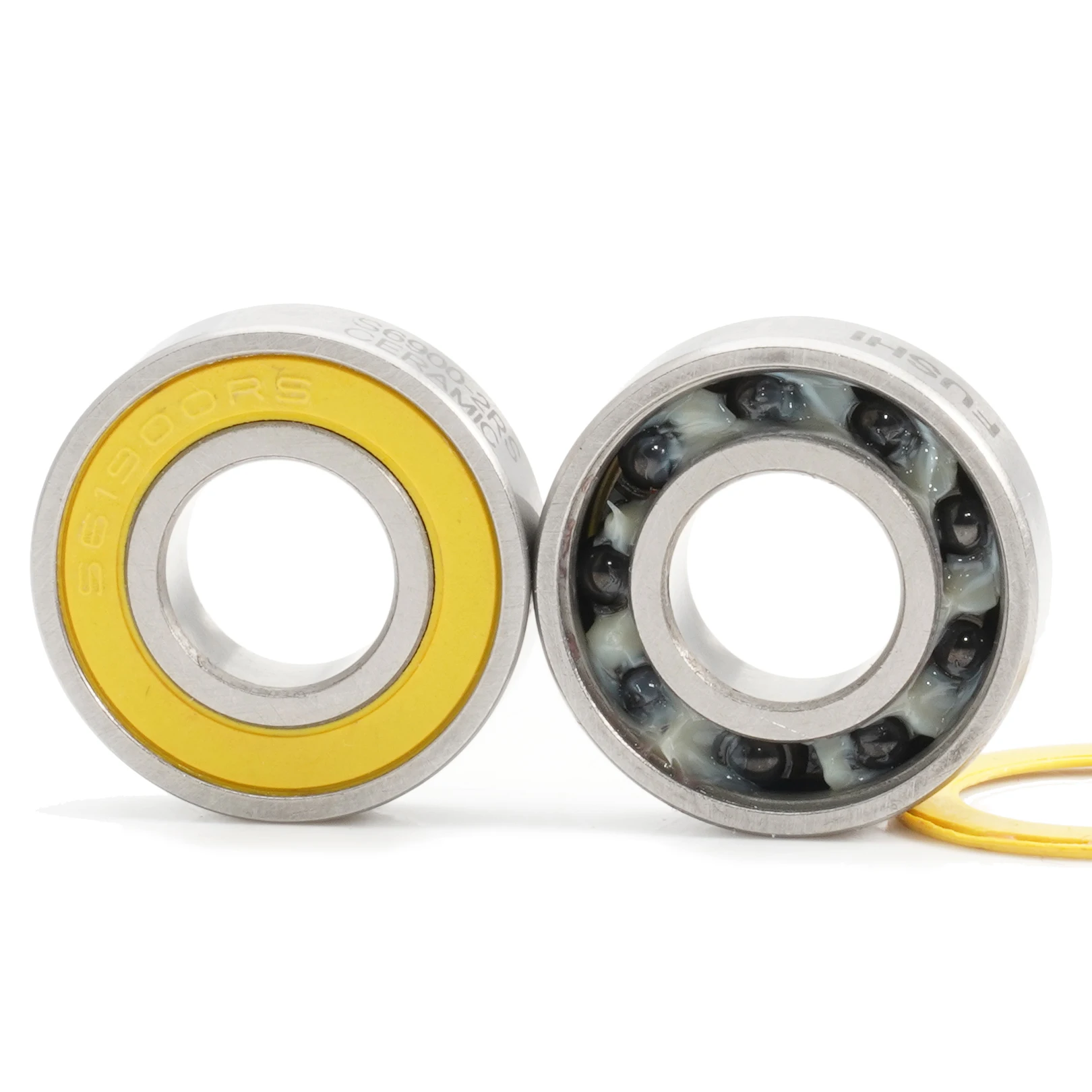 6900-2RS Stainless Bearing 10*22*6 mm ( 1 PC ) ABEC-3 6900 RS Bicycle Hub Front Rear Hubs Wheel 10 22 6 Ceramic Balls Bearings