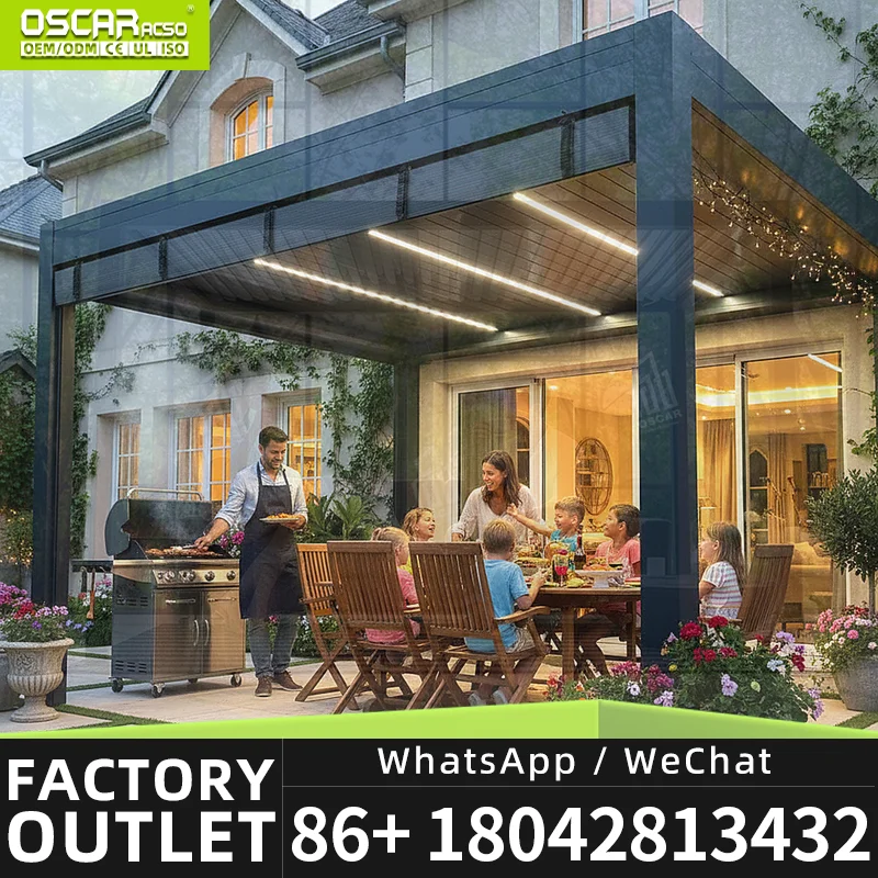 Durable White Aluminium Sun Sized Garden Gazebo for Backyard Patio and Poolside pergola