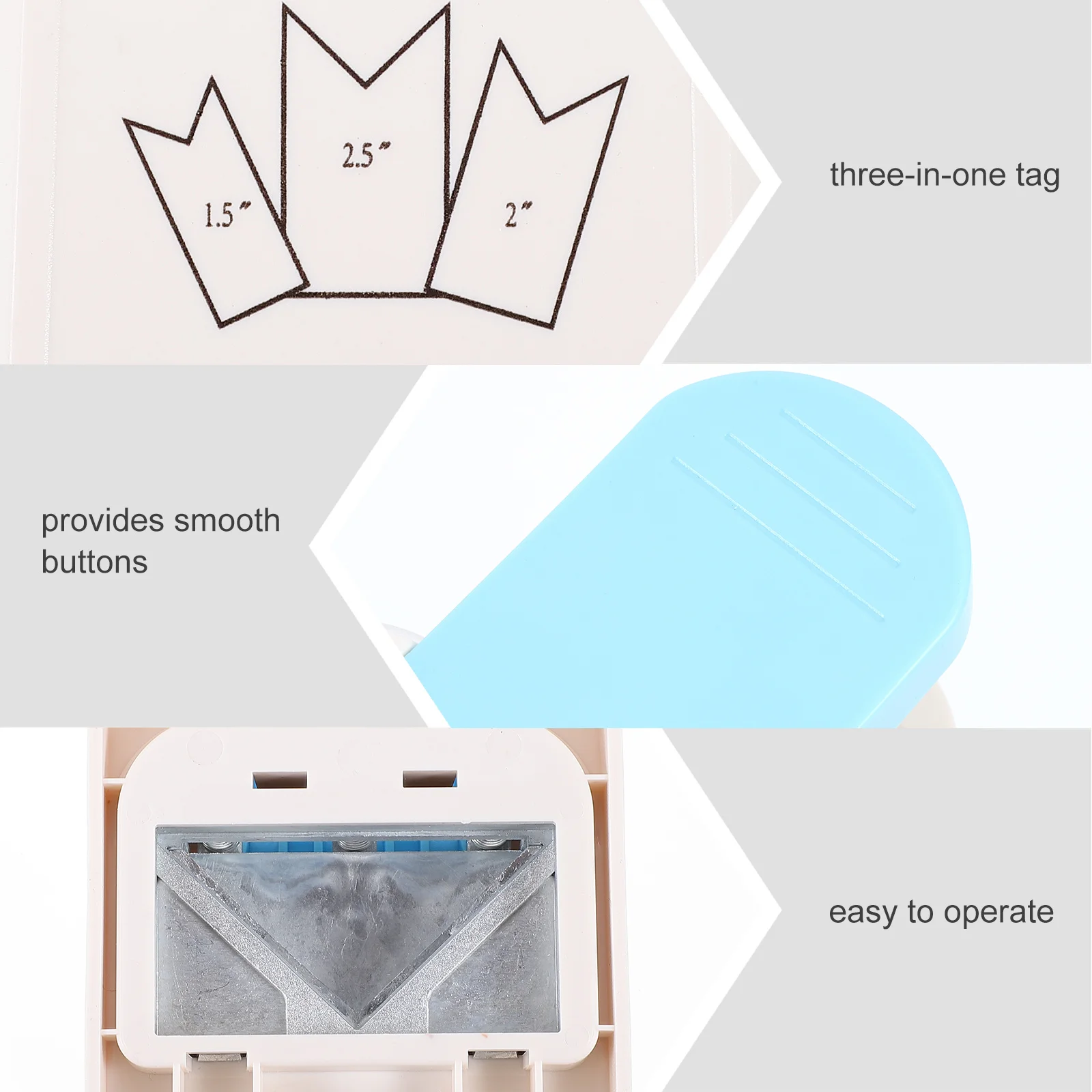 

Price Tag .8Cm 5.0Cm 6.4Cm Craft Paper Puncher For Scrapbooking Diy Label Gift Tag Shape Lever Punch Machine Cards