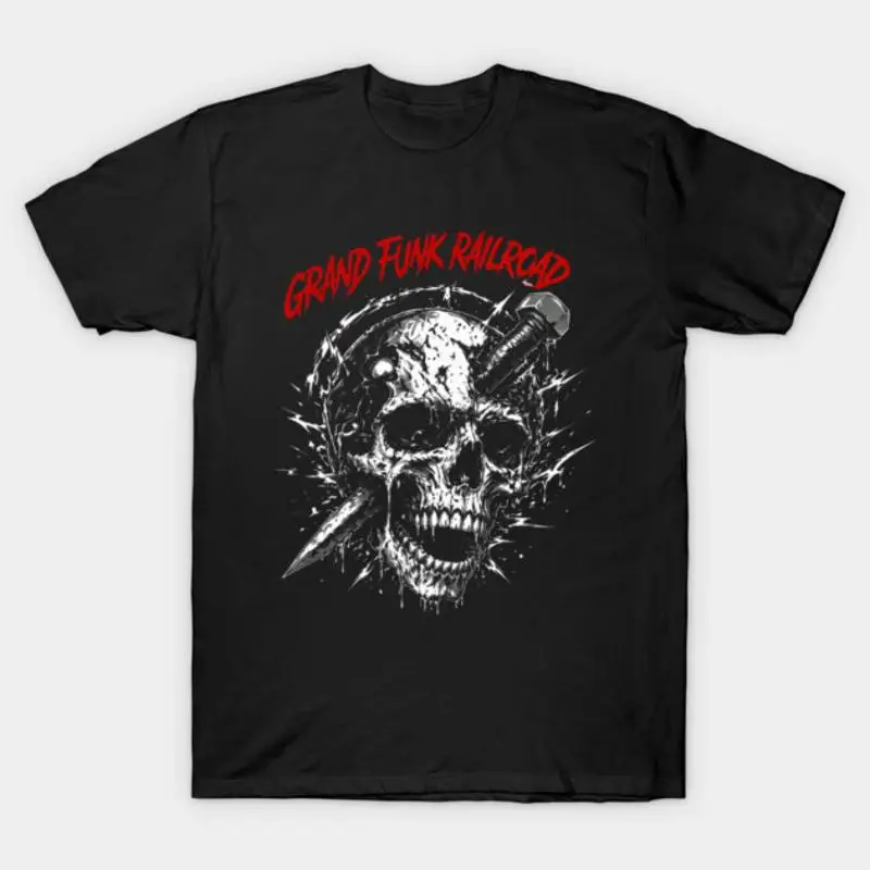 Vintage Grand Funk Railroad Fan Art Design T-Shirt