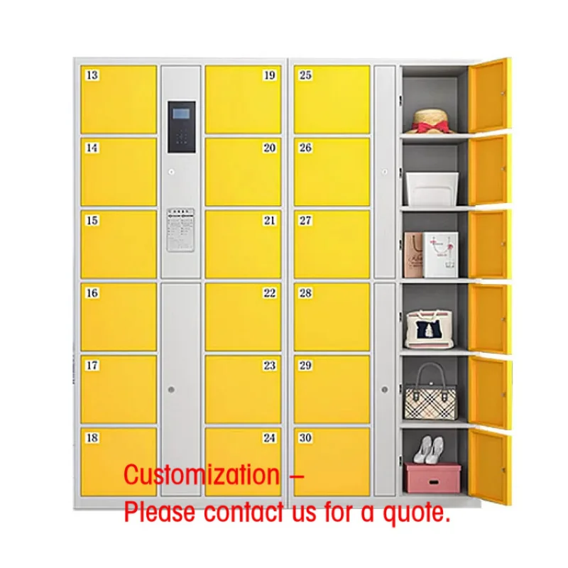 custom.Supermarket Electronic Bag Locker Locker Recognition Barcode Fingerprint Password Locker