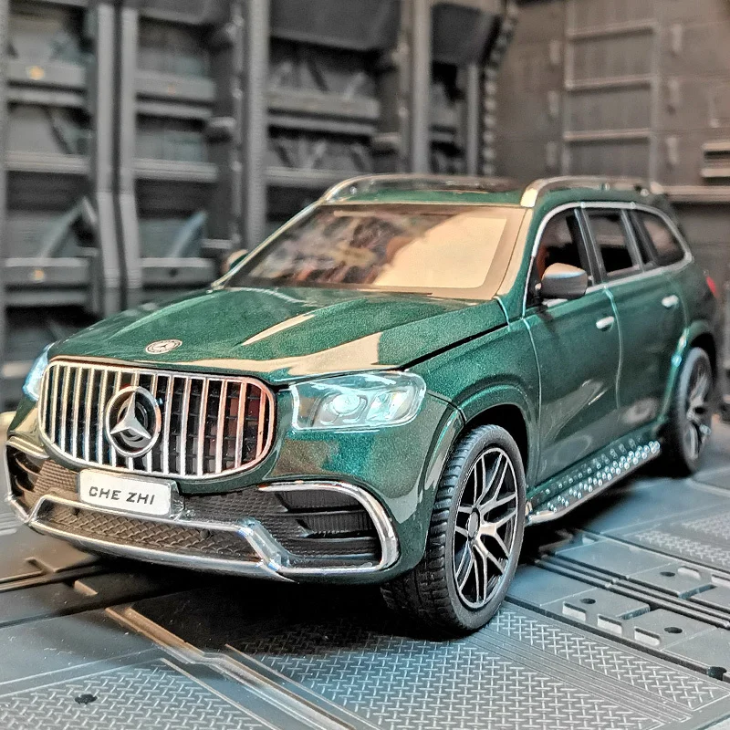 

Модель автомобиля 1/24 GLS класса GLS63 SUV, литая под давлением, из металлического сплава, с имитацией звука и света, коллекционная, подарок для детей