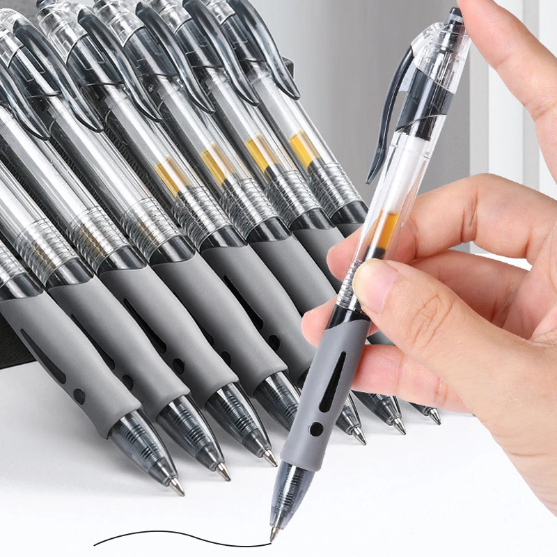 

13pcs Retractable Ballpoint Pens Set Black/Blue Gel Pens For Writing School Office Accessories Students Stationery Supplies