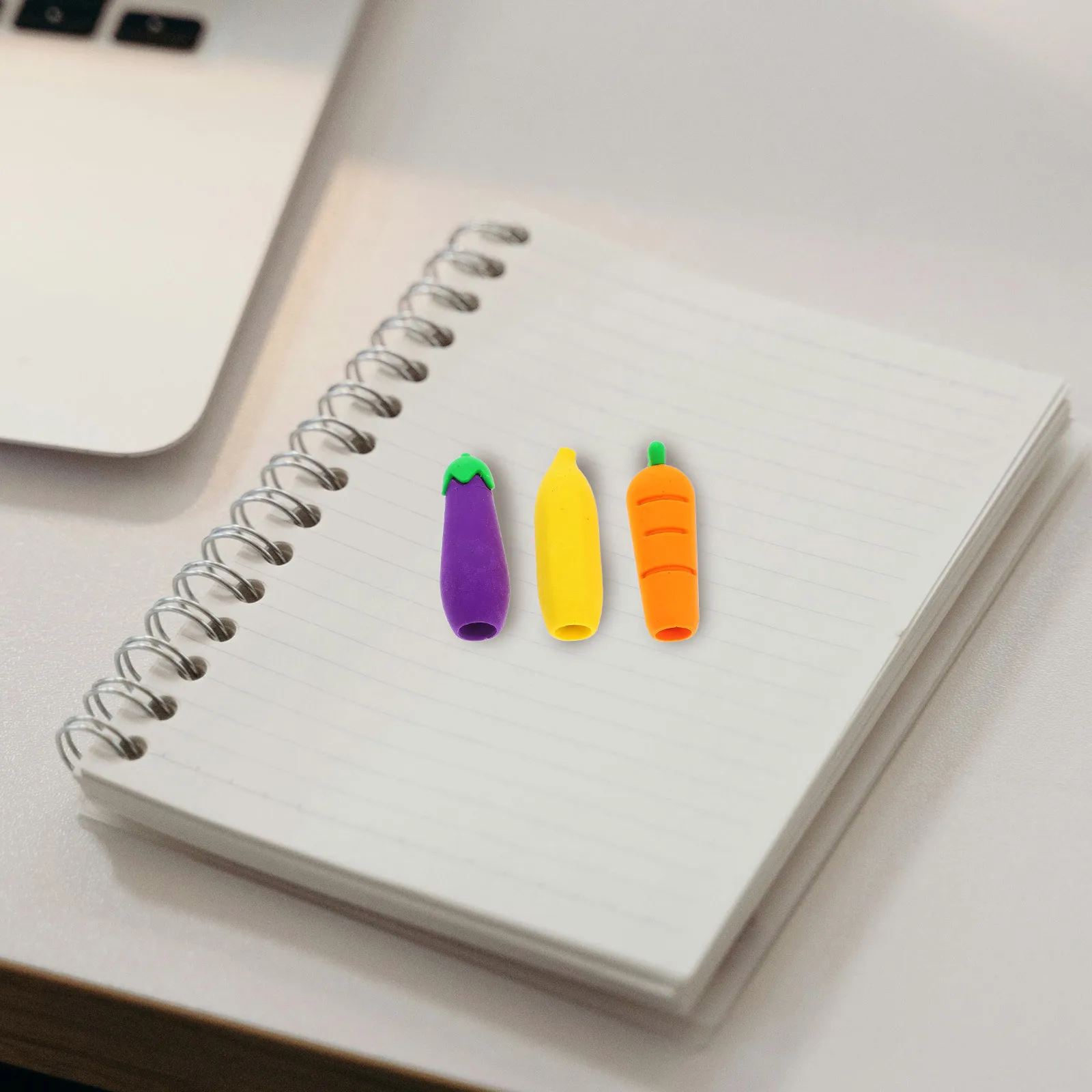 9 قطعة قبعات قلم رصاص لطيف محايات الكرتون قلم رصاص تمديدات مجموعة للطلاب مكتب اللوازم المدرسية رسم صغير محمول