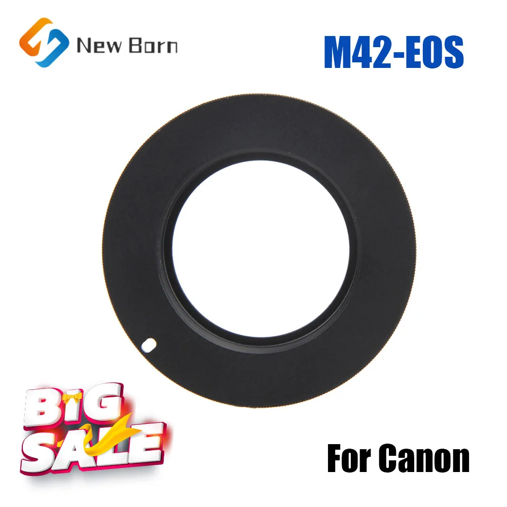 Aluminum M42 Mount Lens Adapter Ring For Canon EOS EF Rebel XSi T1i T2i 1D 550D 500D 60D 50D 1000D EF 5DIII 5DII 5D 6D 7D DSLR