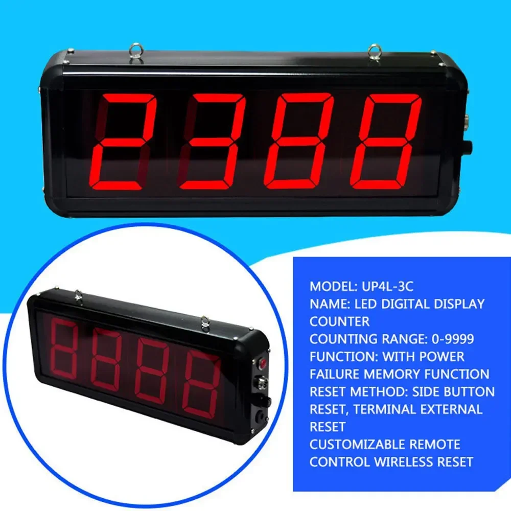 0-9999 Automatic induction infrared electronic digital display counter assembly line conveyor belt counter large screen