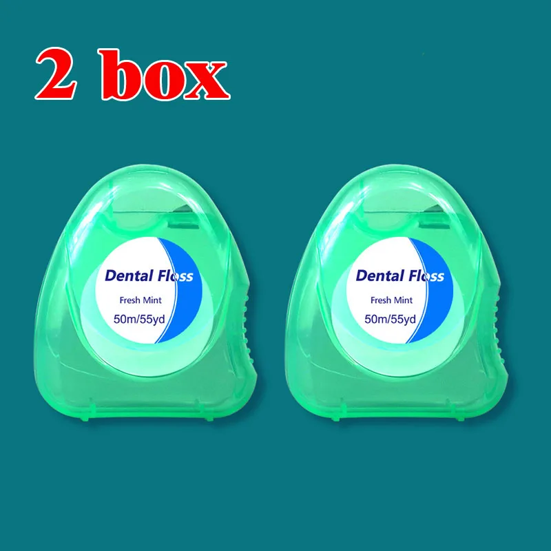 1PCS/2PCS/3PCS Dental Floss Roll - Mint Flavor, 50 Meters/Roll - Suitable for Interdental Cleaning and Oral Care Tools