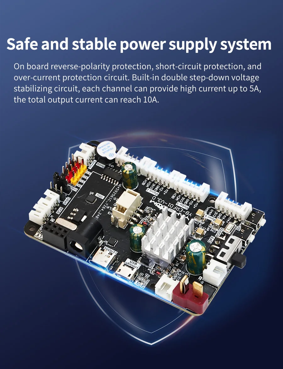 STM32F103RCT6 Steuerplatine ROS Robot Erweiterungsplatine mit 9-Achsen-Sensor Motor Servoanschluss für Raspberry Pi Jetson ROS ROS2 Roboter – Detail 19