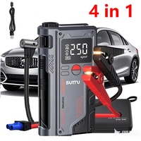 4 In 1 Car Jump start With 150PSI Air Compressor  Portable Booster Charger 1000A fuel Car Battery Starting camera