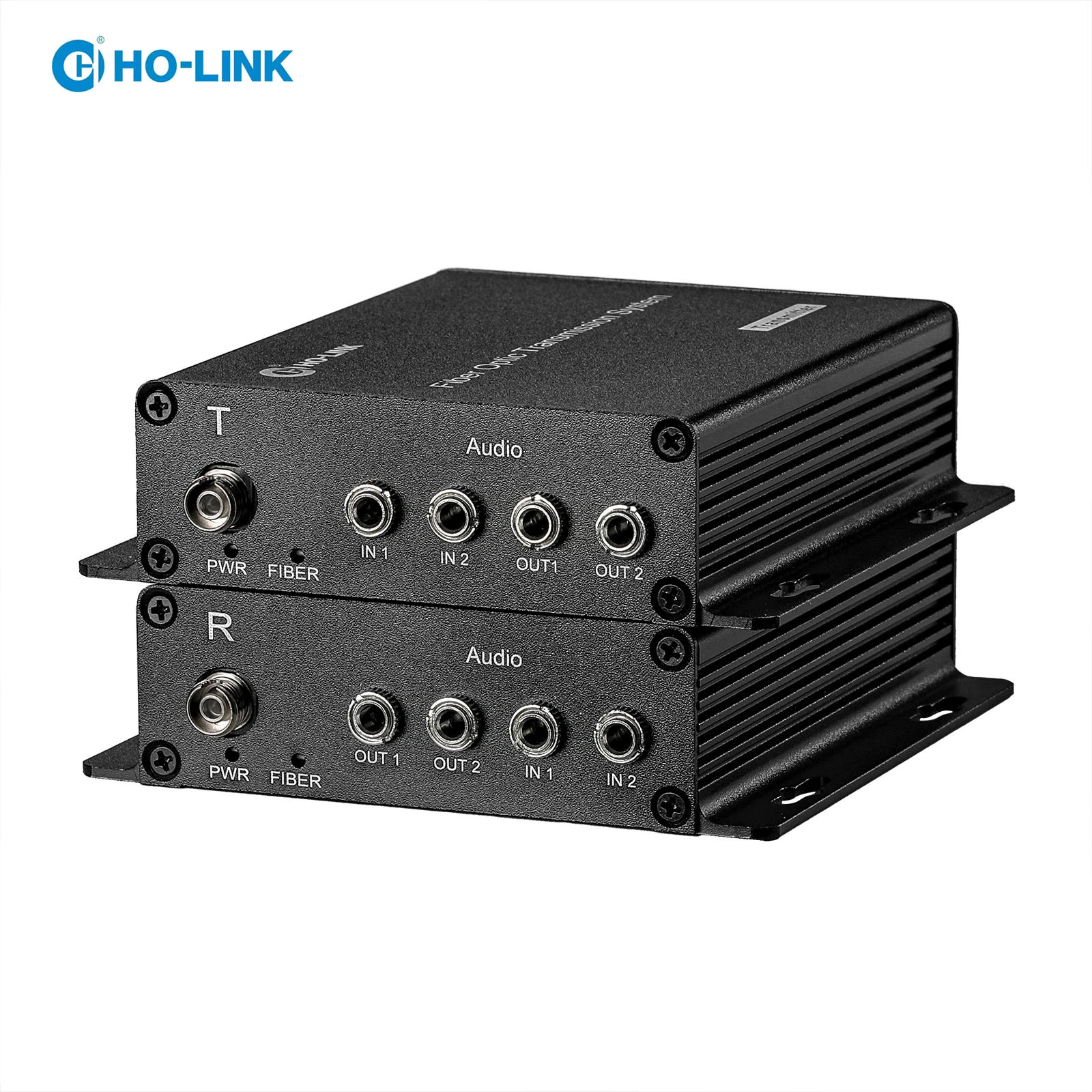 

2 Ch Bi-directional Audio over Fiber Optical Converter