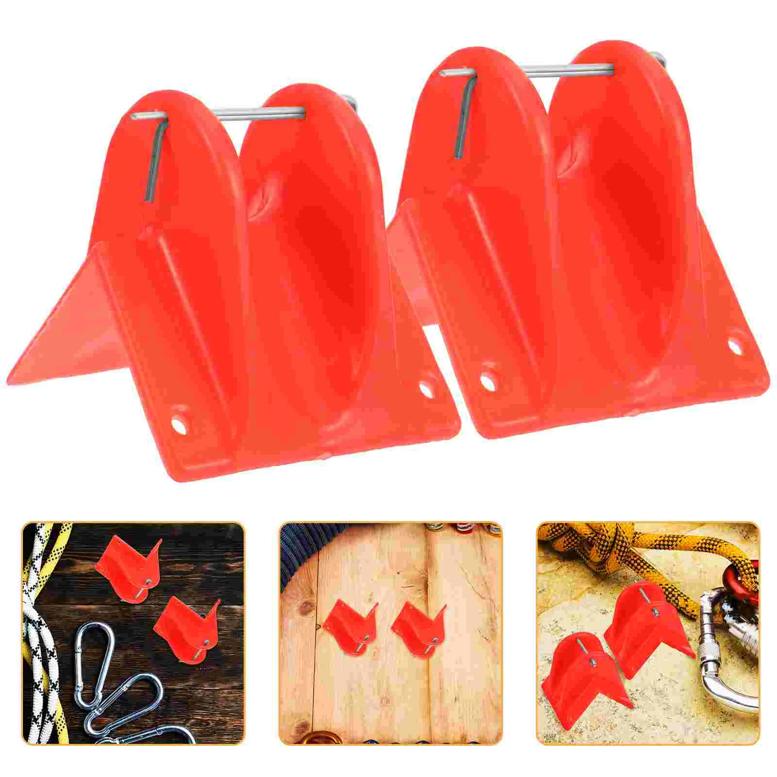 

2 Pcs Climbing Rope Protective Cover Escape Protector Ropes Protecting Tools Safety Edge Protectors Thickened Supply Portable