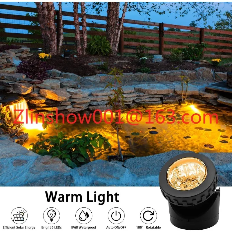 Outdoor Solar Spotlight Pool Landscape Spotlights Garden Ambient Light Underwater Pond Underwater Light