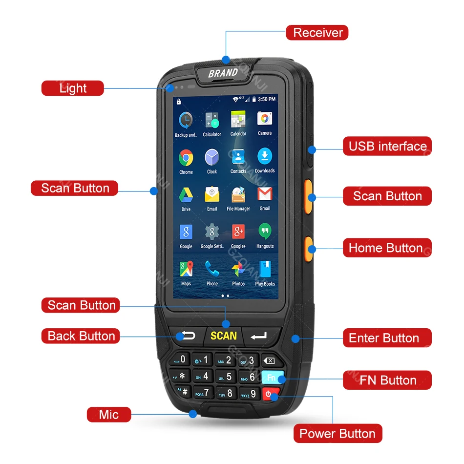 4G Android PDA Handheld Terminal Inventory Machine Honeywell 1D Laser 2D Barcode Reader Scanner Mobile NFC Warehouse Operations