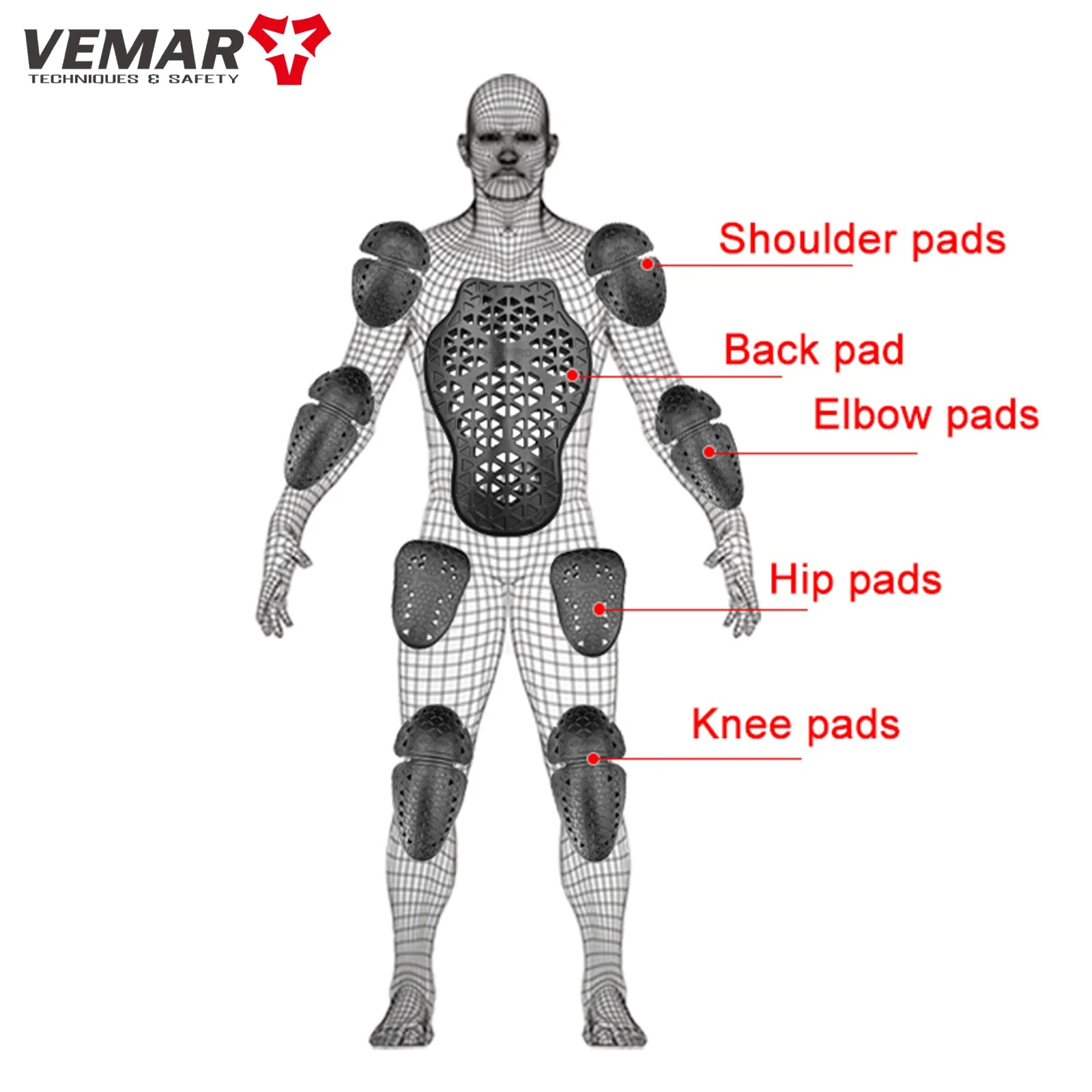 أسود CE المستوى 2 سترة دراجة نارية معتمدة إدراج حامي سميكة مرنة الظهر العمود الفقري وسادة واقية متسابق درع معطف التبعي #6