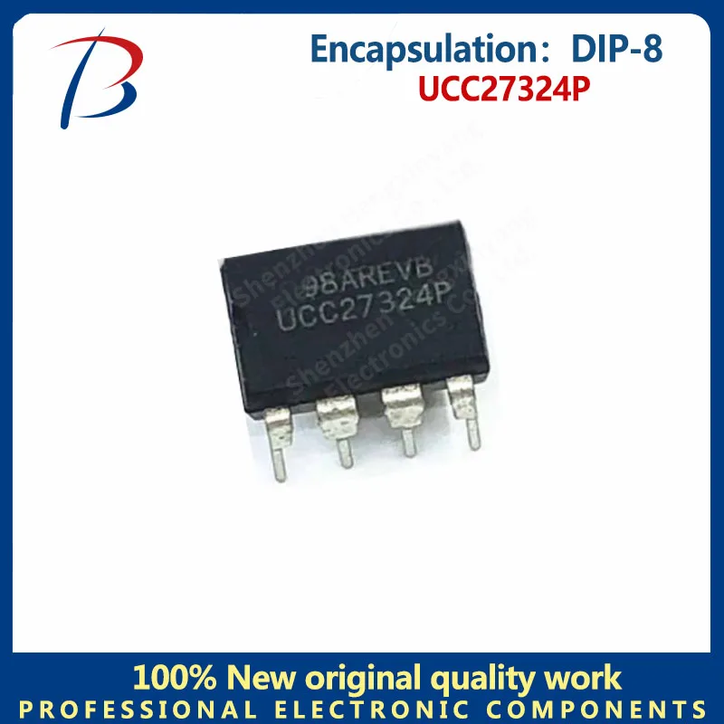 5PCS  UCC27324P Silk screen UCC27324P package DIP-8 inverter air conditioning power management chip