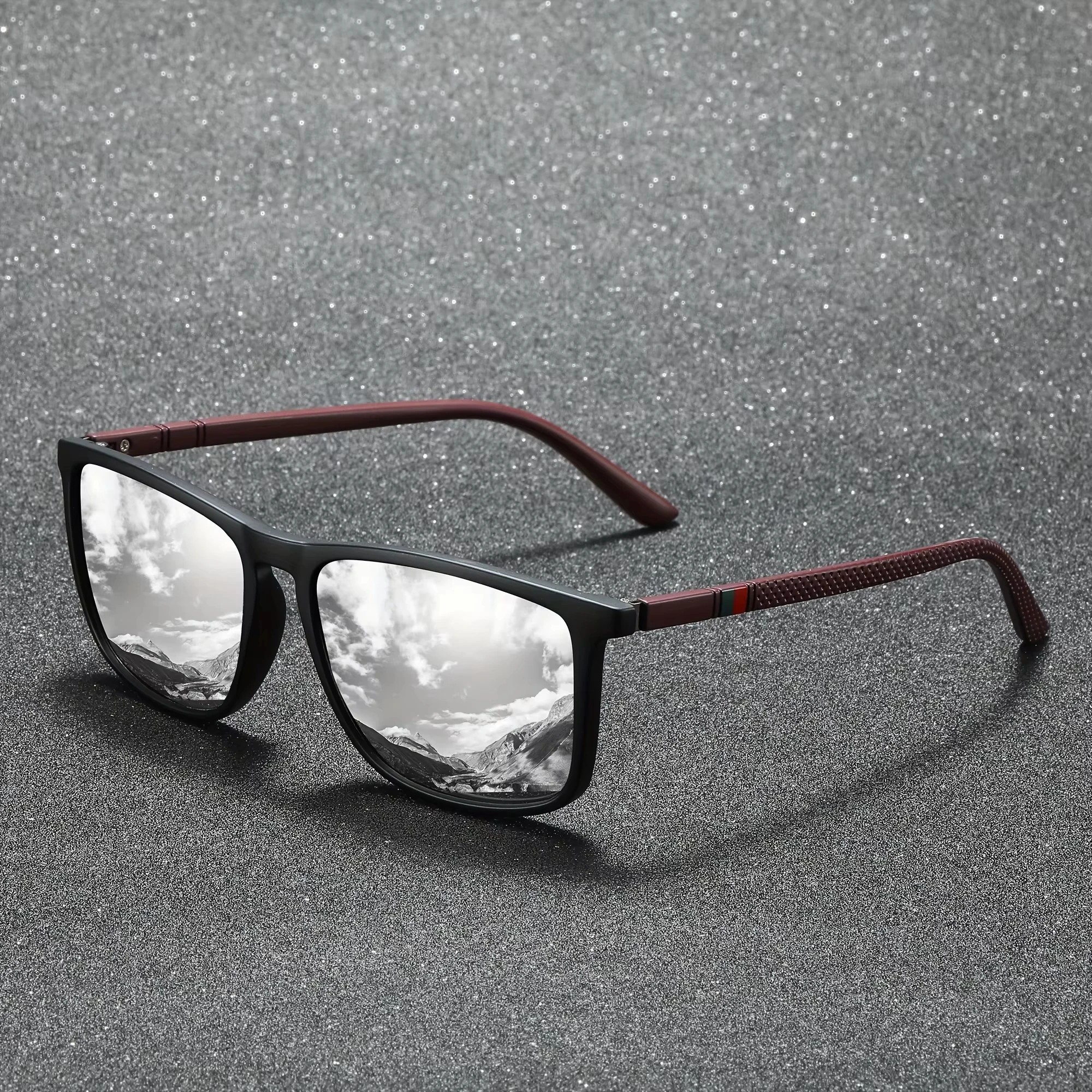 2025 quadratische polarisierte Schutz-Sonnenbrille, blendfreie Sonnenschutz für Sommerparty, Urlaub, Reisen, Fahren, Angeln, UV400 – Detail 9