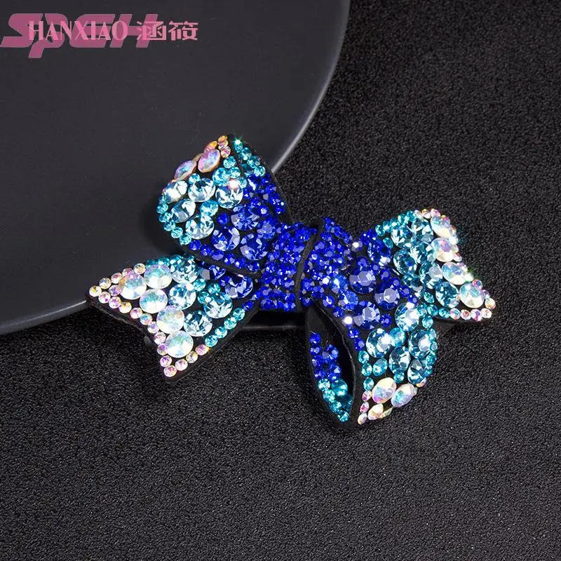 Czech diamond bow cute hair clip  woman back of the head clip horse tail clip cross clip hair clip headpiece