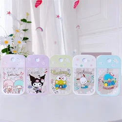 Kawaii Sanrio butelka Spray do perfum Hello Kitty Kuromi Melody przenośna prasa do alkoholu butelkowana Cinnamoroll Pochacco balsam do butelek