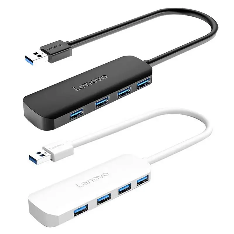 Lenovo 4พอร์ต USB Hub 3.0 USB Splitter 5Gbps พอร์ต USB 3.0อะแดปเตอร์ USB 2.0สำหรับ PC แล็ปท็อปอุปกรณ์เสริมคอมพิวเตอร์ Hub C USB 3.0