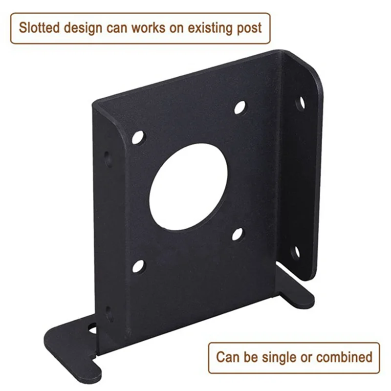 

4Pcs Adjustable Wood Fence Pergola Post Base Brackets Kit Heavy Duty Post Anchor Base Brackets For Deck Railing Mailbox Durable