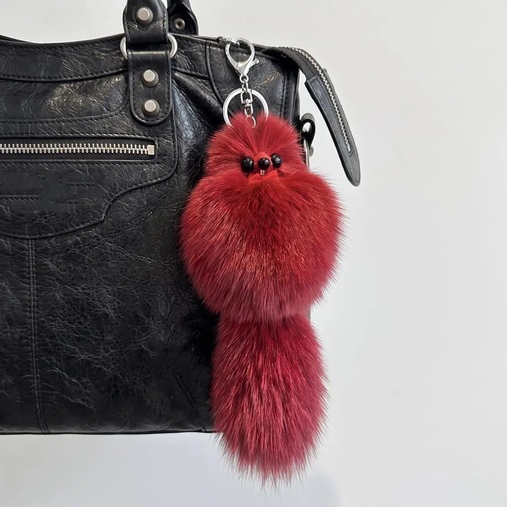 Cute Fur Tails Fur Pendant Hanging Long Hair Fluffy Fur Pendant Cute Ornament Bag Charms Jewelry Gifts