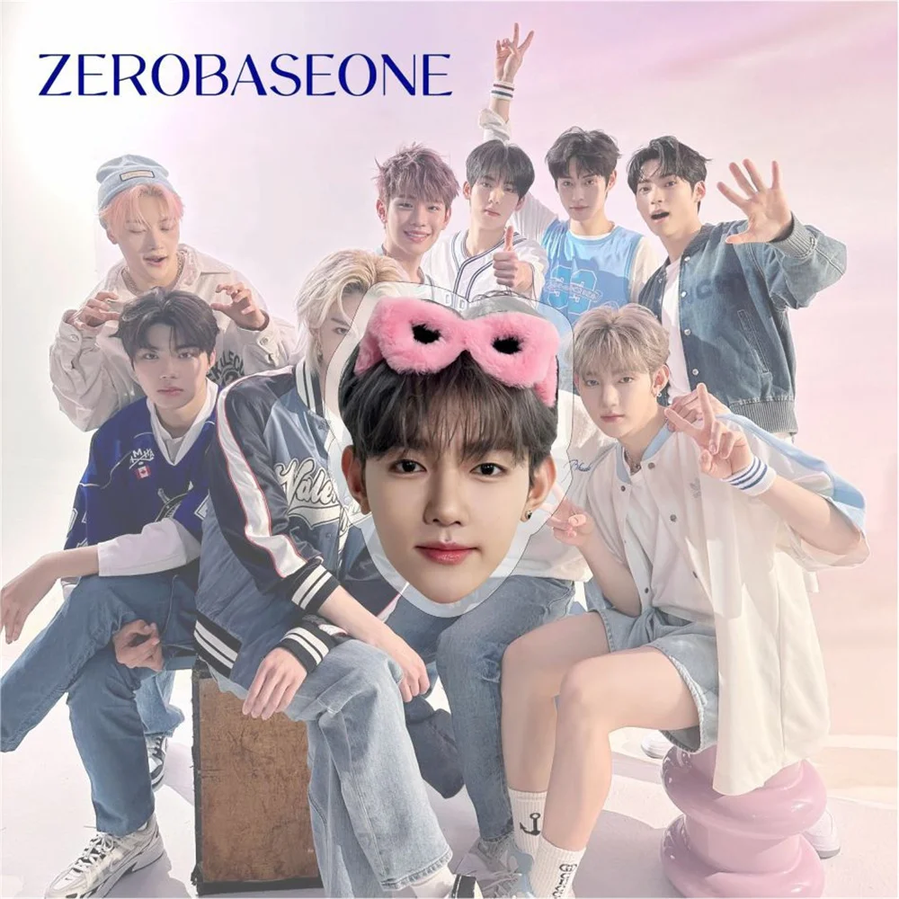 Kpop zerobaseone hd写真印刷アクリル電話サポート、zb1リッキービンzhanghao拡張リング、フィンガーグリップアクセサリー、ファンギフト