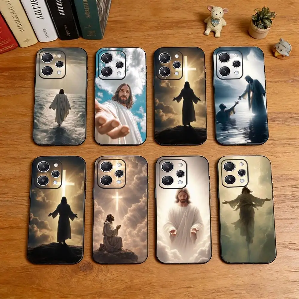 

F-Faith Christian Jesus Graphic Phone Case Silicone Soft For IPhone 17 16 15 14 13 12 11 X XR Plus Pro Max Plus