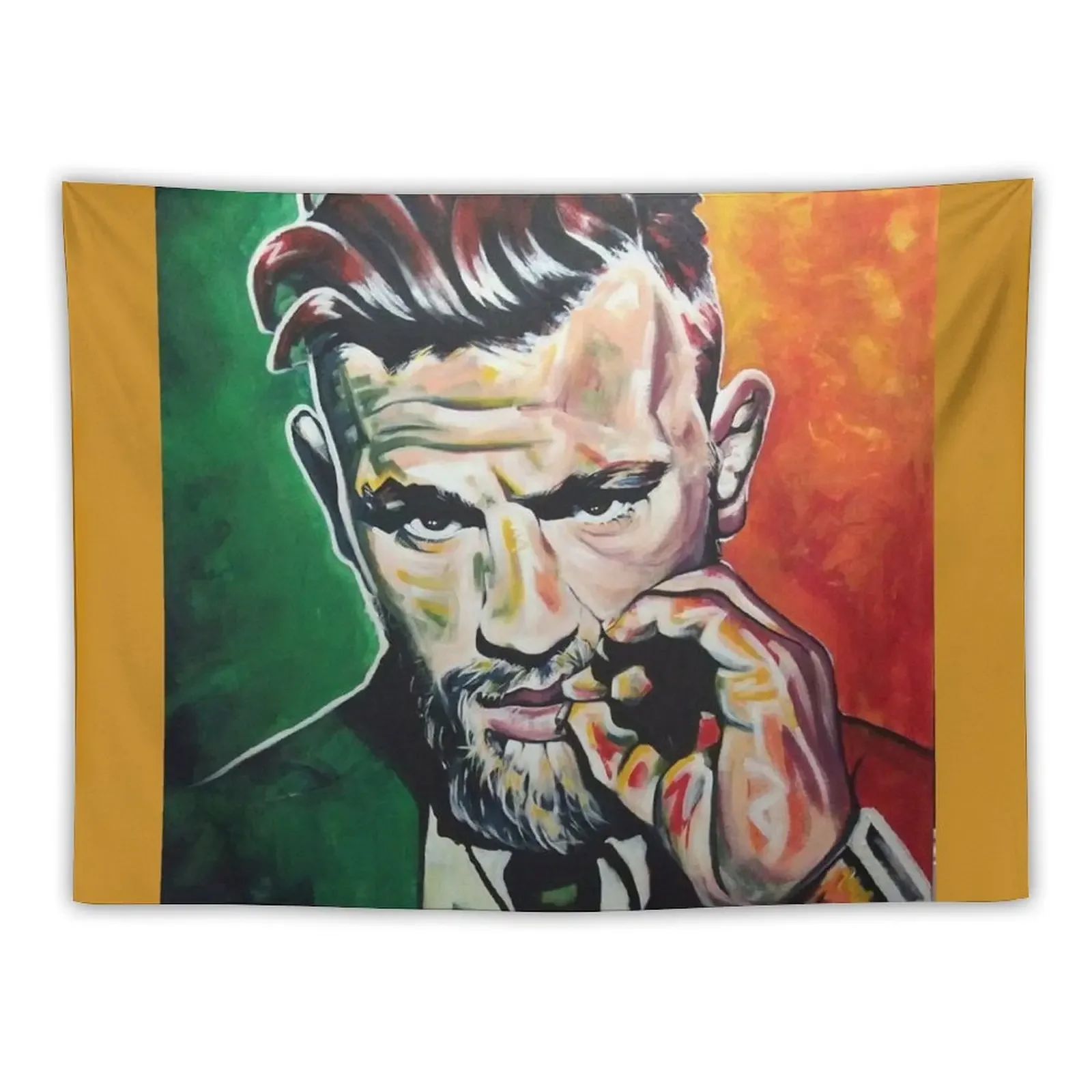 

Conor McGregor Irish Themed Art Tapestry Room Decorator Wall Hangings Decoration Room Decore Aesthetic Tapestry