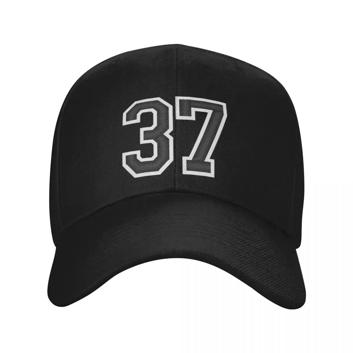 37 Black Jersey Sports Number thirty-seven Football 37 Baseball Cap Hat men custom Hat Male hat Sports Cap For Women Men's