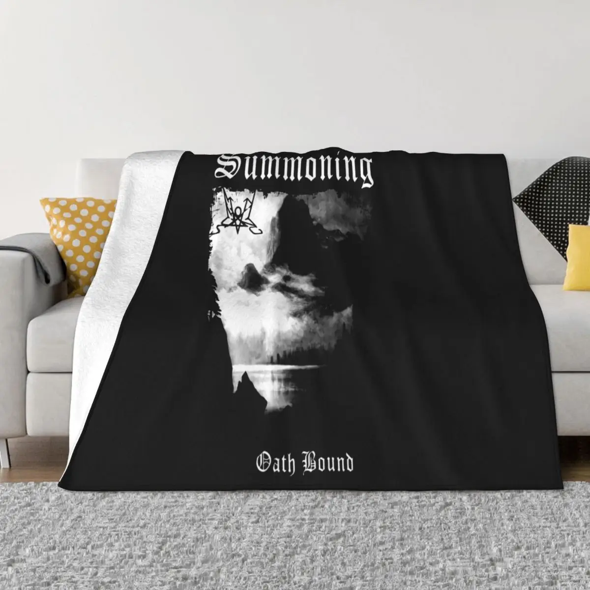 Summoning Oath Bound Black Metal Band Print Female Lowest Price Low Price Personality Men Original Cute Pride Throw Blanket