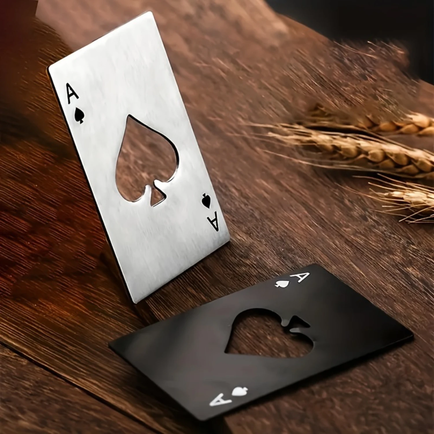 5個、栓抜き、クリエイティブポーカーカード形状栓抜き、ソリッドカラー栓抜き、家庭用またはバー用品にも最適