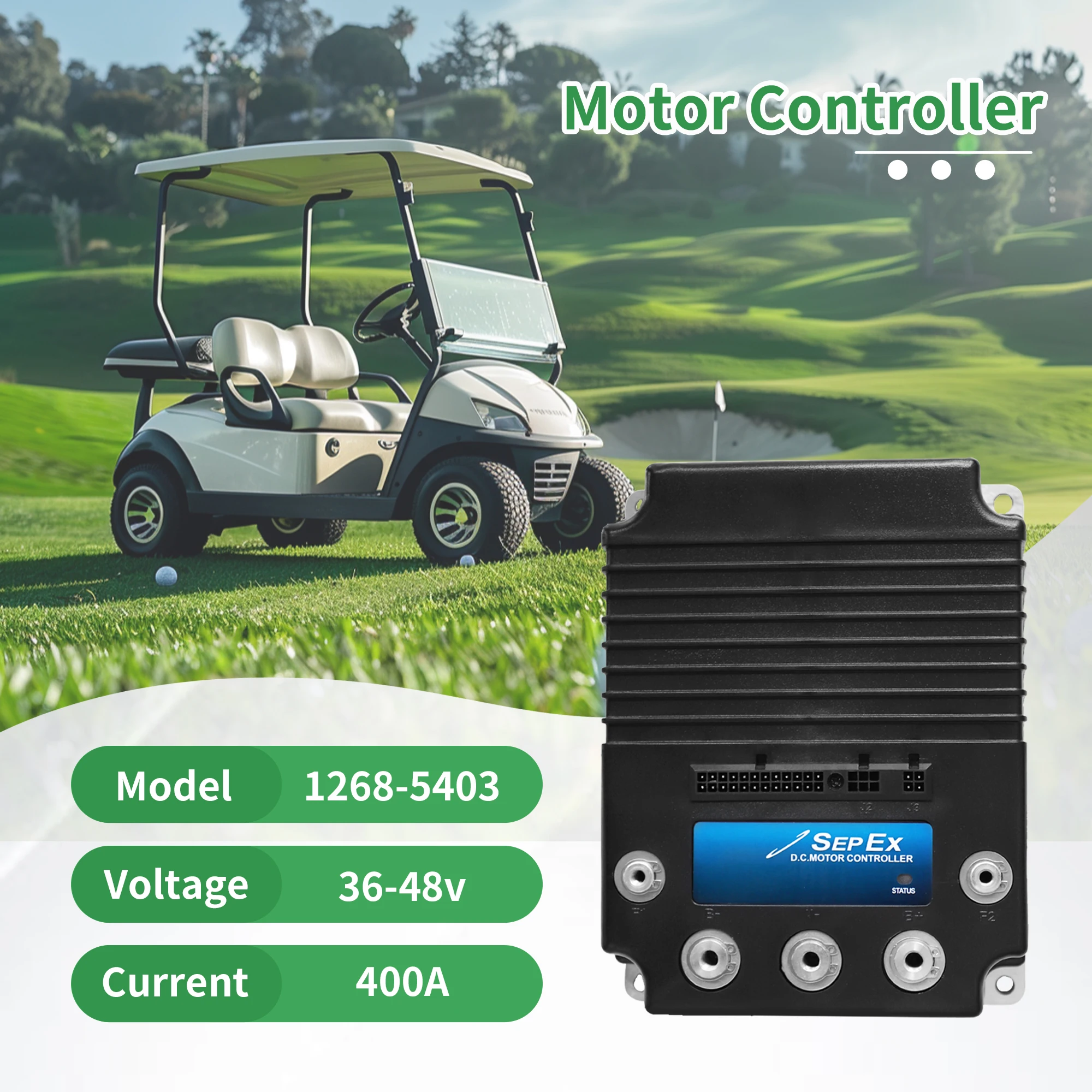 48V 400A 1268-5403 DC Sepex Motor Speed Controller for Curtis Ezgo Club Car Yamaha Golf Cart 1999-UP