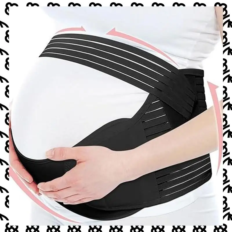 A07I الحمل حزام دعم البطن قابل للتعديل للحمل منتصف وأواخر أشرطة دعم البطن مريحة