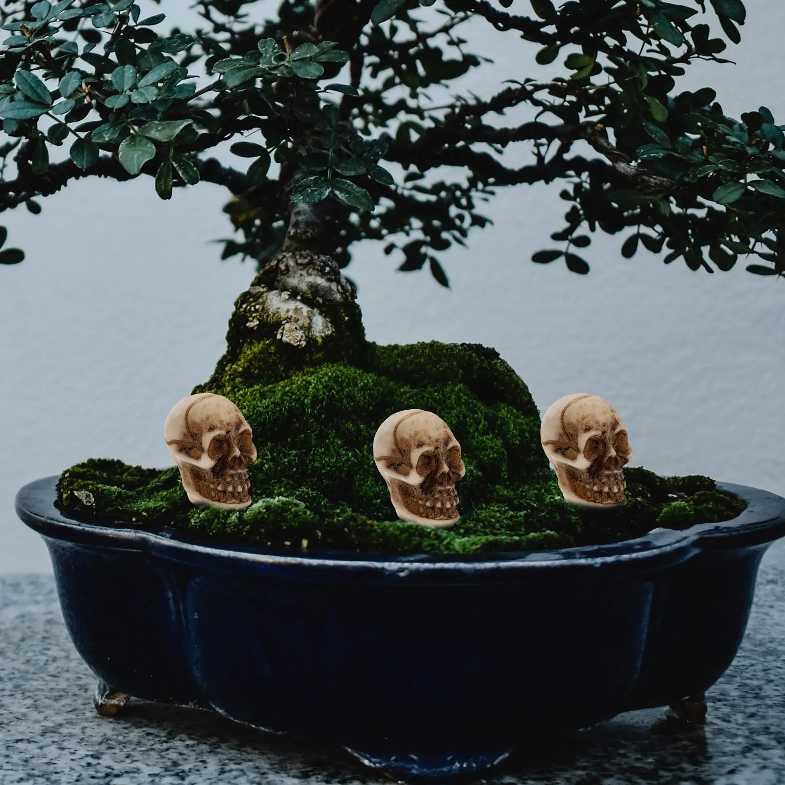 20Pcs Mini Skulls Decor Realistic Halloween Skull Decoration Scary Skull Props Haunted Photo Prop Skulls Decor