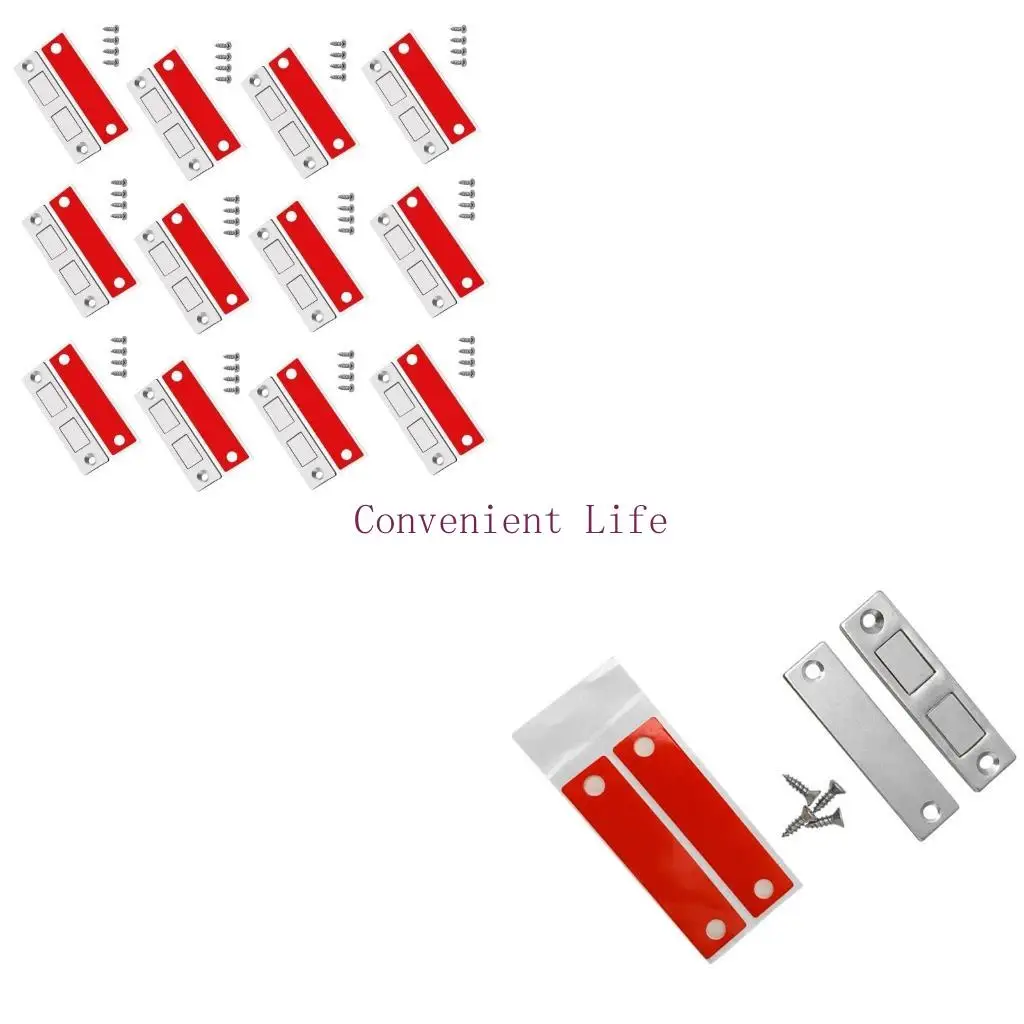 

L1EE Простая установка Push Pull Дверные магнитные защелки без сверления Набор магнитных дверных упоров