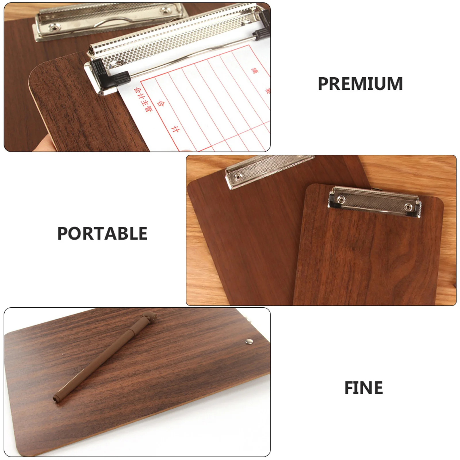 

2pcs Wooden Board Clip Kitchen Menu Holder For Home Restaurant Hanging Recipe Board Clamp Practical Menu Organizer Dinning Room