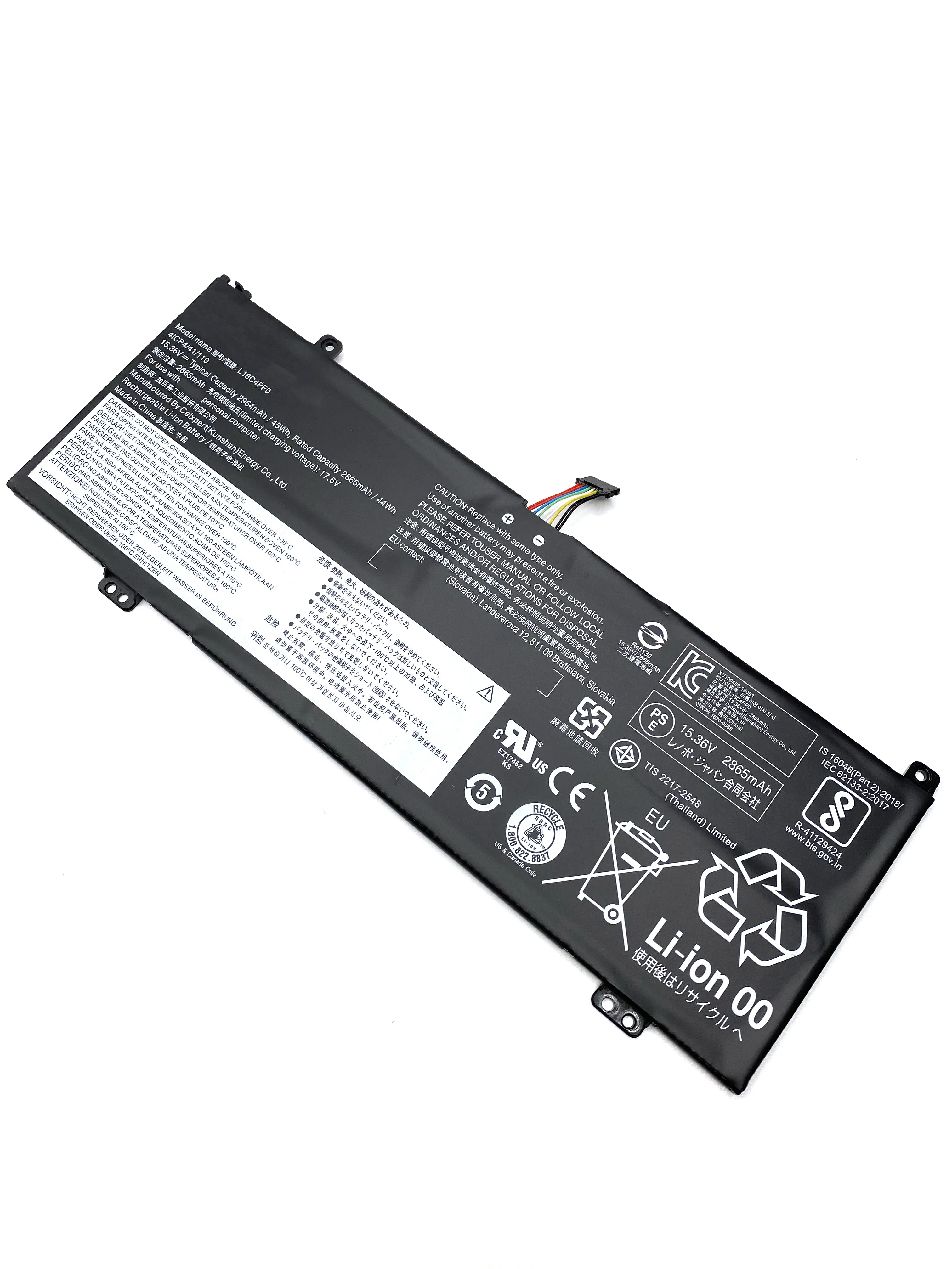 Imagem -03 - Nova Bateria do Portátil L18c4pf0 para Lenovo Thinkbook 13s-iml 13s-iml 14s-iml 14s-iml 20rr 20rs 20r9 20rm Série L18d4pf0 L18m4pf0