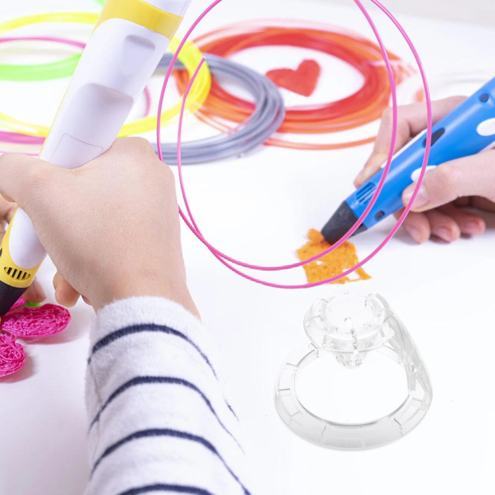 

3D Printing Pen Base Stable Holder Compatible with Multiple 3D Pens Desktop Stand Display for Workspace Organization