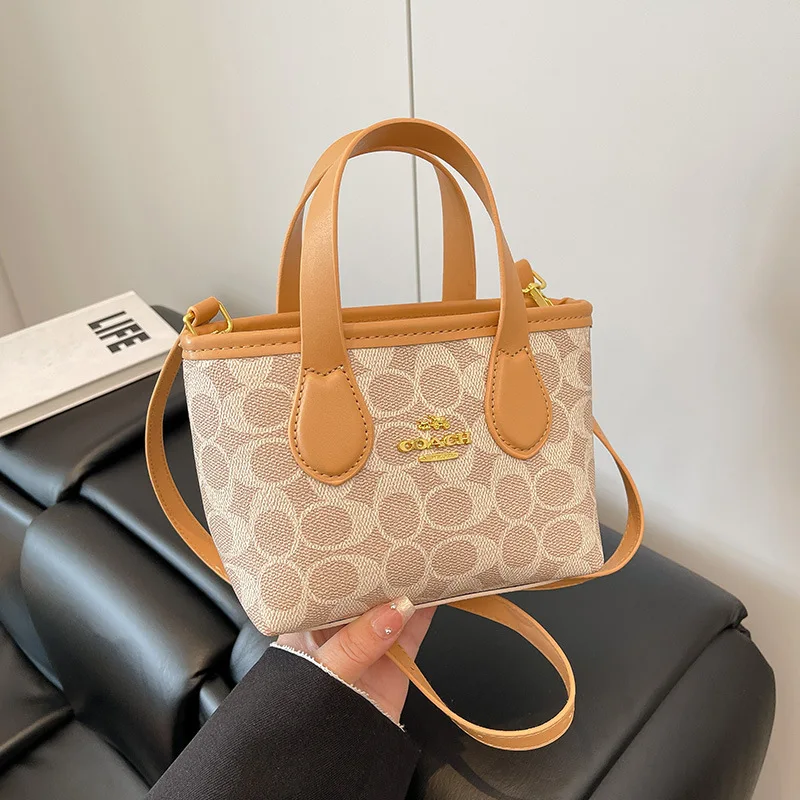 

2025 Модная женская изысканная большая сумка с цветочным принтом | Модная универсальная холщовая сумка через плечо | Сумка-мессенджер большой емкости