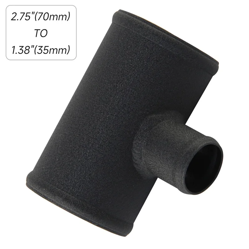 

2.75'' 70mm Blow Off Valve Adapter T-Pipe Shape Tube Aluminum for 35mm ID BOV