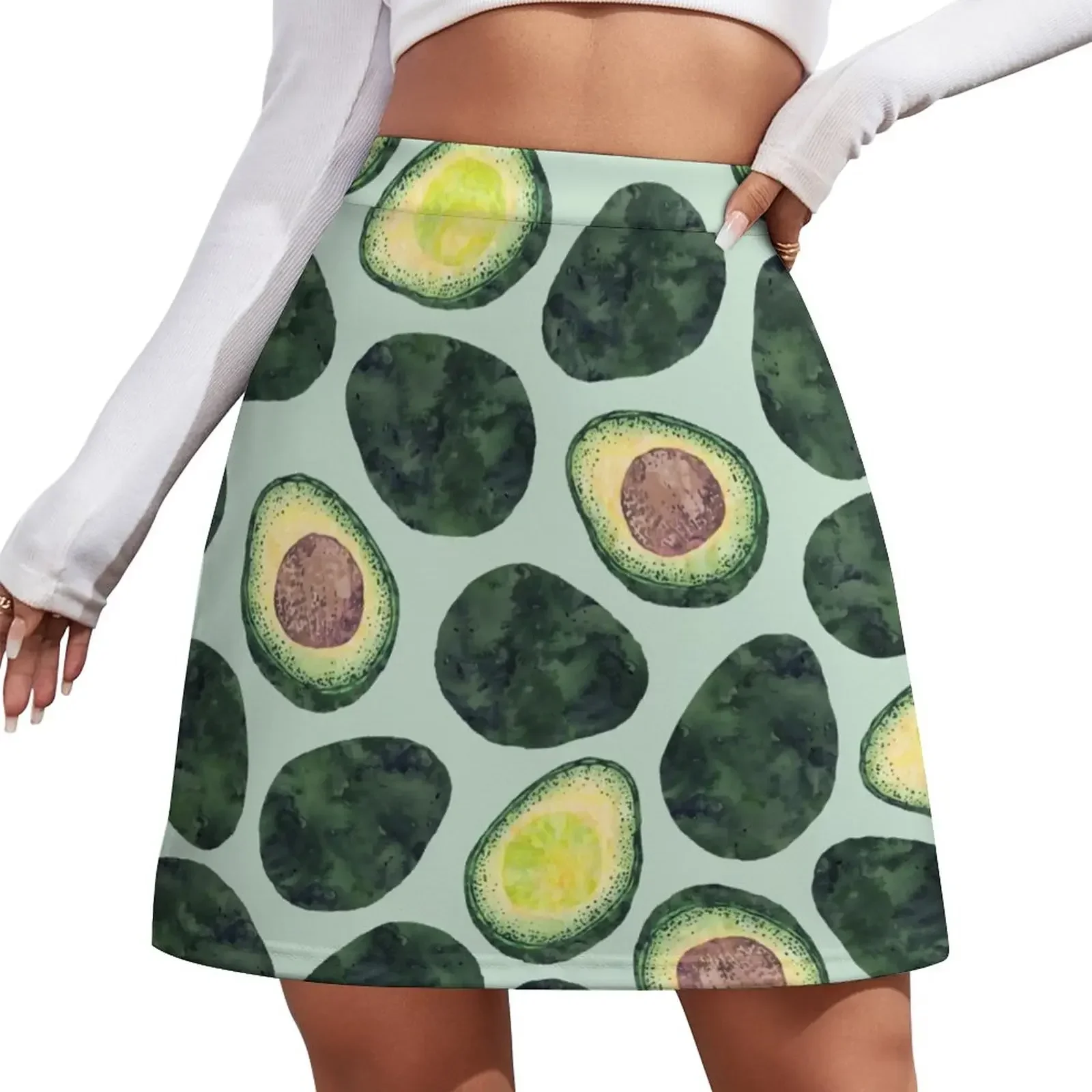 

Avocado Addict Mini Skirt women's stylish skirts kawaii skirt