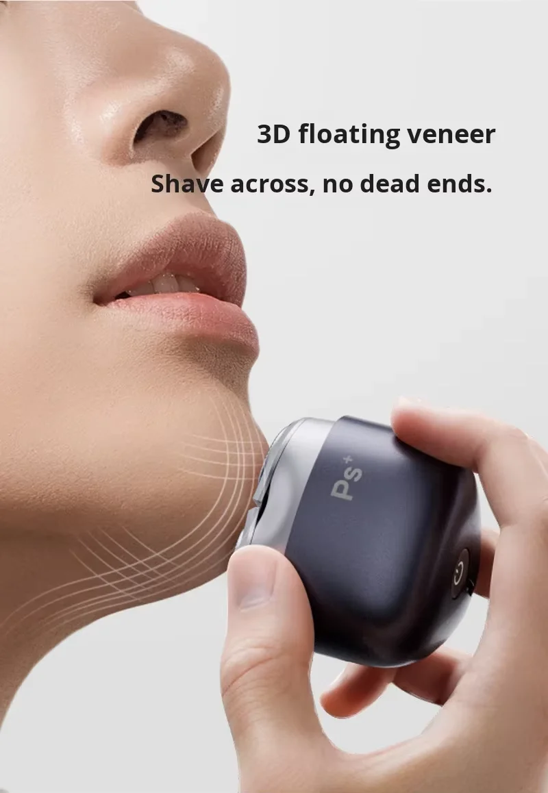 Mini Electric Shaver With Metal Triple Blade, High Speed Engine Portable Razor, Travel Grooming Gift For Men