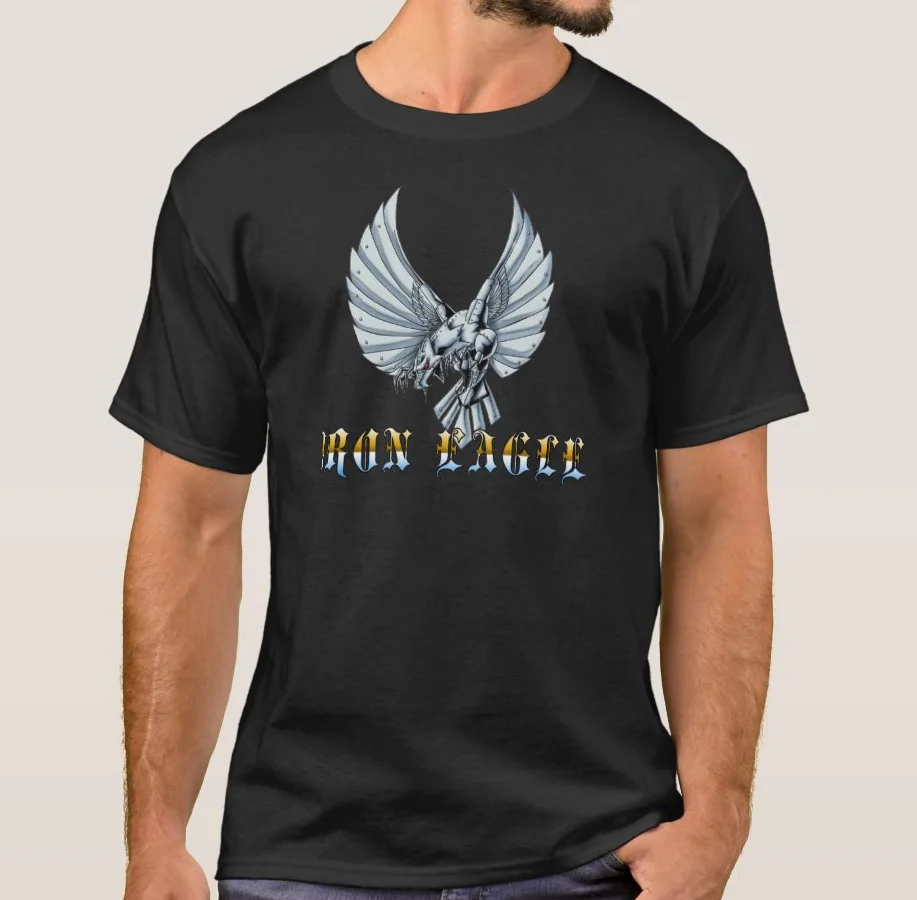 Unique Design Iron Eagle T-Shirt. Summer Cotton Short Sleeve O-Neck Mens T Shirt New S-3XL